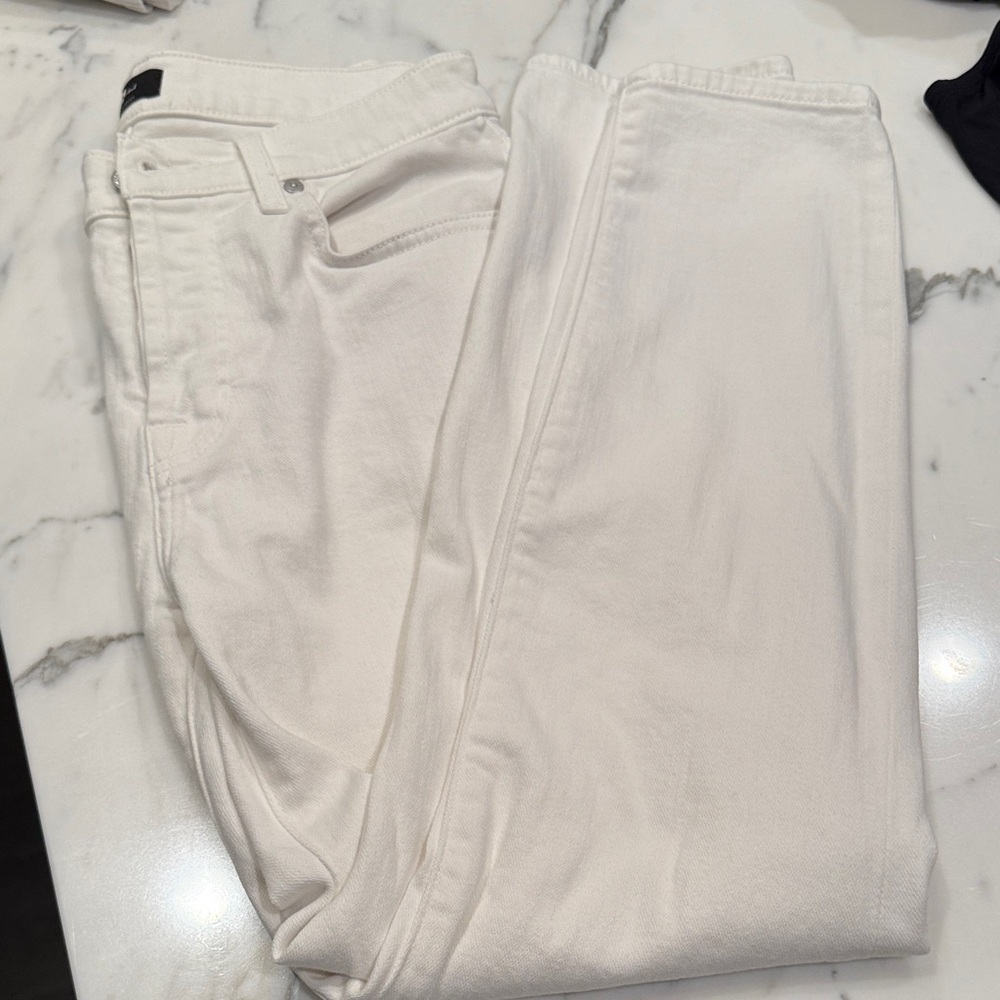 7 For All Mankind white Denim Jeans josephina size 27